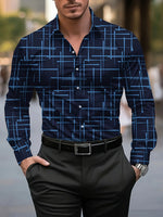 Men'S Stylish Red Floral Print Dress Shirt - Casual Long Sleeve Button-Up Design Spring Fashion Shirt Floral Print Shirt