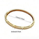 Elegant Four Leaf Clover Zircon Rhinestone Bracelet for Women High quality Copper Chain Casual Jewelry Perfect Gift Accessory