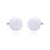 White Round Cufflink