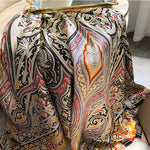 Spring Scarf Women's Luxury Design Polyester Material Smooth Scarf Soft Shawl Beach