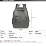 Large Capacity Washed Leather Backpack Women Shoulder Bag Waterproof and Soft Travel Backpack Mother Big PU Mochilas Feminina