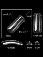 120 Pcs/Set Clear Dual Forms False Nails Full Cover Quick Building Gel Mold Tips Nail Extension Molds Upper Forms For Nails Tips