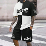2024 New Fashion  3D Printed Men's Suit Oversized Clothing Short Sleeve Shorts Suit Men's Sportswear Summer Casual Suit