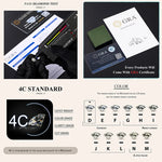 WOSTU Moissanite Mini Butterfly Clover Earrings 925 Silver Diamoind Cut Wedding Party Ear Studs Party Gift For Mom Daughter