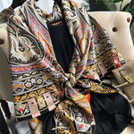 Spring Scarf Women's Luxury Design Polyester Material Smooth Scarf Soft Shawl Beach