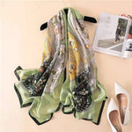 180X90CM Luxury Brand Fashion Summer Women Soft Silk Scarves Female Shawl Foulard Ladies Muffler Beach Wrap Bandanna Pareo beach