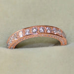 Huitan Classic Wedding Bands Women Rings Full Paved CZ Exquisite Promise Rings Daily Wear Versatile Accessories Timeless Jewelry