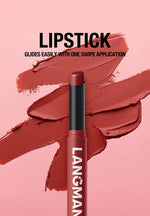 12 Color Matte Lipstick Pencil Waterproof Long Lasting Non-Stick Cup Lip Stain Tint Cosmetic Nude Lipstick Pen Makeup Maquillage