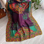 Latest Spring High Quality Soft Silk Scarf Women Ladies Elegant Print Scarf Fashion Shawl Beach sun Protection Designer Scarf