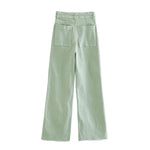 2023 New Women's Wear High Quality Fashion High Waist Straight Slender Wide Leg Jeans