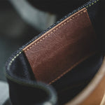 Maden Retro 14.5oz Selvedge Raw Denim for Men's Jeans with YKK Zipper Fly Embroidery Straight Jeans Classic Solid Color Trousers