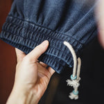 Maden Men's Vintage Knit Waffle Sweatpants Loose Fit Straight Solid Pants with Elastic Waist and Drawstring Trousers for Autumn