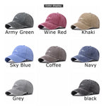 Washed Cotton Baseball Cap Solid Color Wave Embroidery Washed Hip Hop Hat Summer Men's Women's Outdoor Sports Snapback Sun Hats