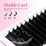 TDANCE Cashmere Lash Extensions Super Matte Black Classic Lash Extensions Individual Volume Lash for Professional Mink Lashes