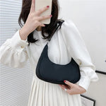Fashionable Shoulder Underarm Bag Light Small Solid Color Satchel Stylish Women Tote Bag, Suitable for Daily Work Outdoor Party