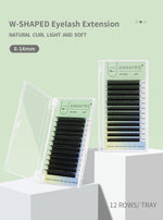 ANNAFRIS W Shape Eyelash Extensions 3D Premade Volume Fan W Style YY High Quality Natural Faux Mink Individual Lashes Supplies