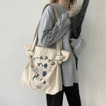 Women Canvas Shoulder Shopper Bag Large Capacity Casual Shopping Bag Simple Designer Totes Female Daily Handbag Top Handle Bags