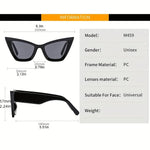 Oversized cat eye women's sunglasses fashionable retro gradient sun glasses luxury brand designer shades