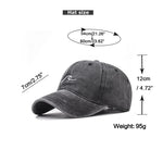 Washed Cotton Baseball Cap Solid Color Wave Embroidery Washed Hip Hop Hat Summer Men's Women's Outdoor Sports Snapback Sun Hats
