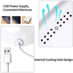 LULAA UV Nail Polish Lamp Gel Curing Polishing Lamp with Three Timing Modes & Automatic Sensing Mode Is Suitable for Home Salon