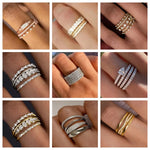 2025 New Exquisite Women's Cubic Zirconia Ring Elegant, Fashionable, Gorgeous Fingers Brilliant Luxury Jewelry Accessories