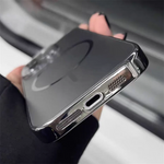 Luxury Nanometer Frosted For Magsafe Lens Glass Protector Case For iPhone 16 15 14 13 12 Pro Max Magnetic Wireless Charge Cover