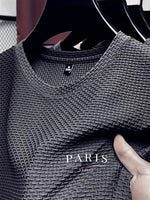 Summer men's comfortable, breathable, sporty round-neck short-sleeved top and ice silk quick-drying men's T-shirt