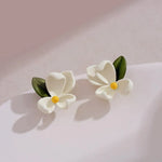 New Trend Contracted Sweet Fresh Flowers Drop Earrings 2023 Spring Summer Fine Versatile Women Jewelry Girl's Earrings