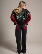 Vintage Splicing Baggy Jeans Women Clothing Street Harajuku Hip Hop High Waited Jeans Woman Casual Wide-leg Women Jeans Pants