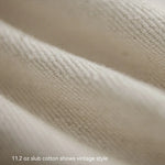 Maden Men's Vintage 11.2oz White Cottonseed Hull Jeans Casual Baggy Fit Straight Trousers for Spring and Fall Chino Cargo Pants