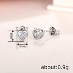 Bright Zirconia Ear Studs Lady Wedding Ceremony Accessories Fashion Women Versatile Earrings  for Daily Life