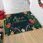 Christmas Carpet Cartoon Gingerbread Man Crystal Velvet Kitchen Floor Mat Non-slip Door Mat Entry Door Mat new year Home Decor