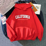 California Fashion Sweatshirts for Woman All Season Daily Casual Sporty Hooded Long Sleeve Pullover Home Outdoor Comfort Hoodies