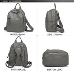 Large Capacity Washed Leather Backpack Women Shoulder Bag Waterproof and Soft Travel Backpack Mother Big PU Mochilas Feminina