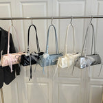 Y2K Lace Bow Handbag French Elegant Square Bags Simple Ballet Style Shoulder Bag New Korean Fashion Casual Women Packet for Date