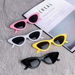 European and American Style Cat-eye Sunglasses Fashion Simple Photo with Small Frame Sunglasses Triangle Glasses