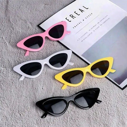 European and American Style Cat-eye Sunglasses Fashion Simple Photo with Small Frame Sunglasses Triangle Glasses
