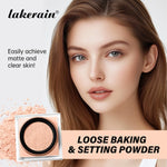 Loose Baking&Setting Powder Long Lasting Oil Control Natural Face Matte Waterproof BrighTening Loose Powder Makeup Cosmetics