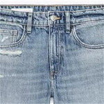 UNIZERA Women's Fashion Piercing Jeans Zipper Pocket Decoration Spring/Summer New Product Women's Clothing