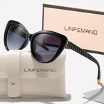 LINFEMAND Flower Cat Eye UV400 Sunglasses Women's Fashion Fashion Glasses Party Club Wear Holiday Gift