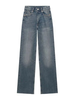 Spring 2024 Women's High Waist Wide Leg Jeans Slimming Versatile Long Pants Straight Cut Denim Trousers for Ladies