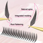 Manga Spire New Style Feather Shape Eyelashes Extensions Individual Volume C/D Curl Premade Fans False Lashes 8-15mm Makeup Tool