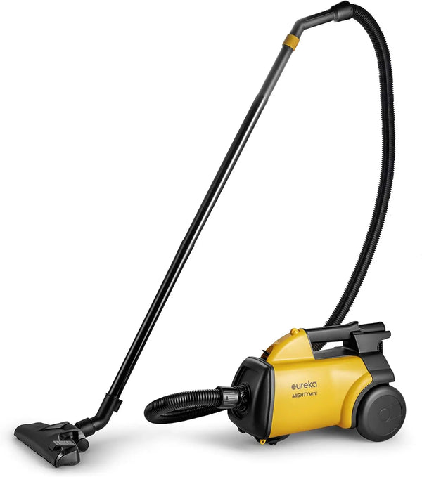 Eureka 3670M Canister Cleaner, Lightweight Powerful Vacuum for Carpets and Hard floors, w/ 5bags,Yellow