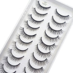 20 Style 10 Pairs Natural 3d Mink Lashes Soft False Eyelashes Cross Messy Dense Eye Lashes Extension Makeup Faux Cils Maquillaje