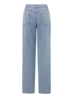 Gaono Women's Spring Summer Baggy Pants Y2K Vintage Low Waist Loose Straight Leg Denim Pants with Pockets Fashion Streetwear