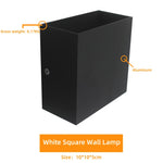 LED Wall Sconces 2Pack 6W Modern Indoor Wall Lamp, White Up Down Wall Mount Lights for Living Room Hallway Bedroom Decor