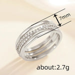 2025 New Exquisite Women's Cubic Zirconia Ring Elegant, Fashionable, Gorgeous Fingers Brilliant Luxury Jewelry Accessories