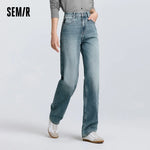 Semir Jeans Women Simple Long Trousers 2025 New Spring Straight Tube Trousers Trendy