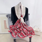 Spring Scarf Women's Luxury Design Polyester Material Smooth Scarf Soft Shawl Beach