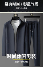 (jackets + trousers) 2024 spring fashion men jackets Man coats long sleeve men's casual jackets men A set of clothes size M-5XL